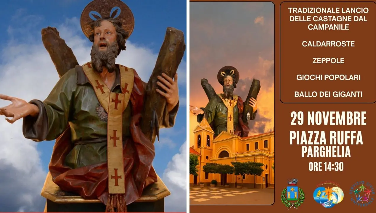 Parghelia pronta a festeggiare Sant’Andrea: dal lancio delle castagne dal campanile ai giochi popolari in piazza\n