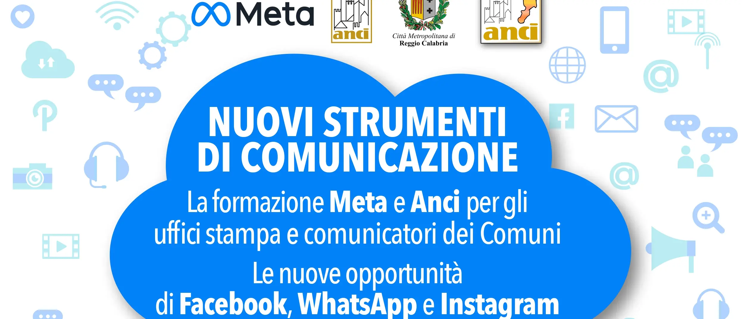 Il 4 dicembre a Reggio Calabria l'evento formativo di Anci e Meta su comunicazione e social media\n