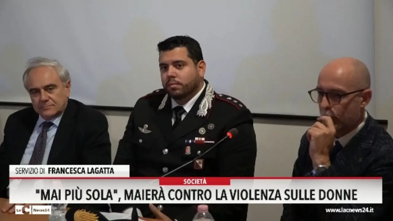 Mai piu sola, Maierà contro la violenza sulle donne