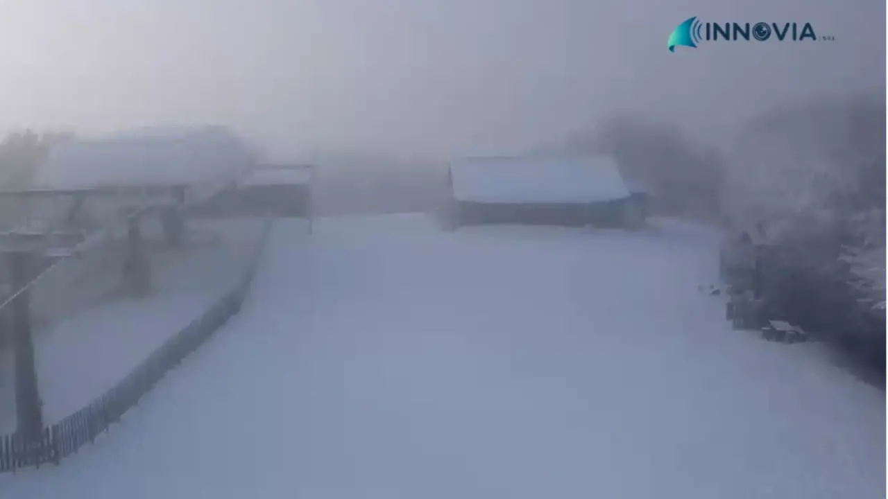 È tornata la neve in Sila, ancora tempo instabile su tutta la Calabria con piogge e temporali\n