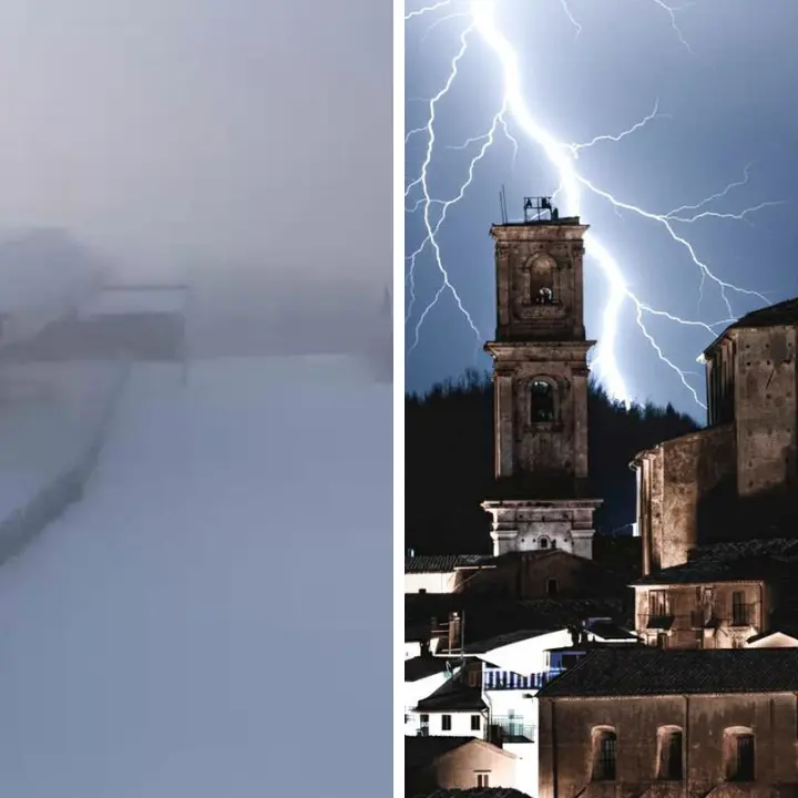 Meteo Cosenza, vette della Sila imbiancate. Ieri temporale sull’area urbana