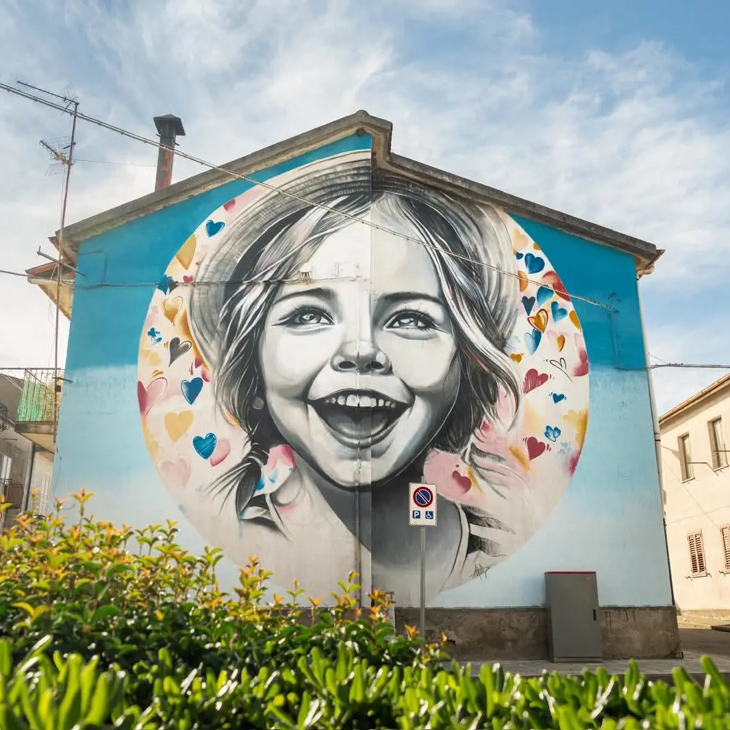 Girifalco si anima d'amore: con \"Gioia\" si completa iil murale-trilogia \"Forever Young\"\n