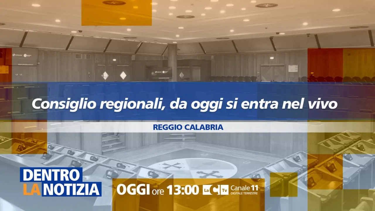 In diretta dal cuore delle istituzioni calabresi: Dentro la Notizia entra nel vivo dei lavori del Consiglio regionale\n
