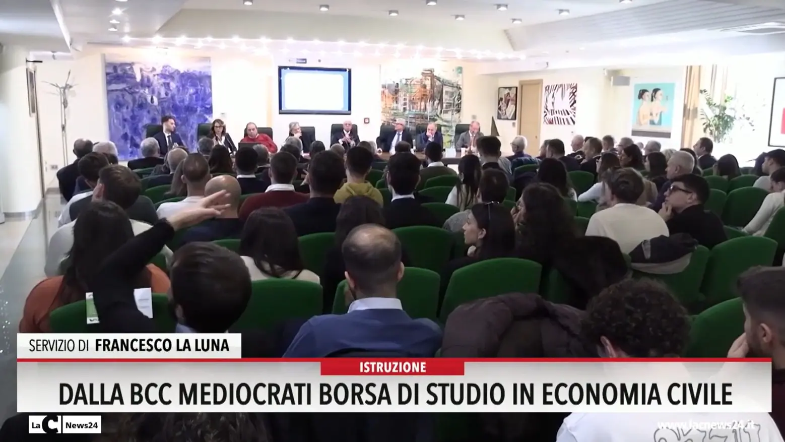 Dalla Bcc Mediocrati borsa di studio in economia civile