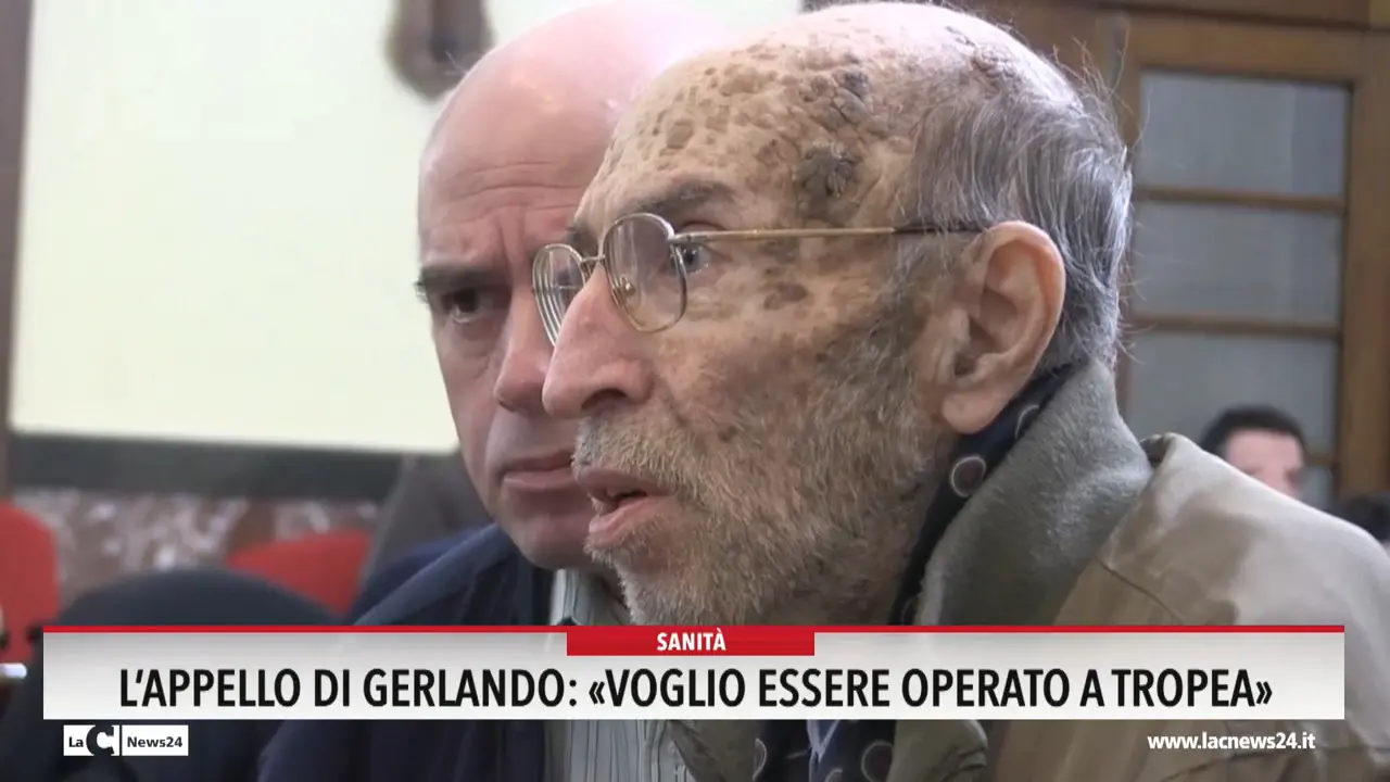 L'appello di Gerlando: «Voglio essere operato a Tropea»