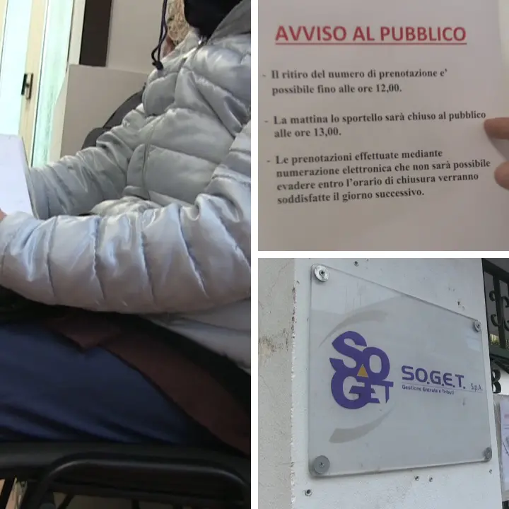 In fila per prenotare il posto in… fila: attese interminabili nella sede della Soget dove si pagano i tributi comunali di Vibo