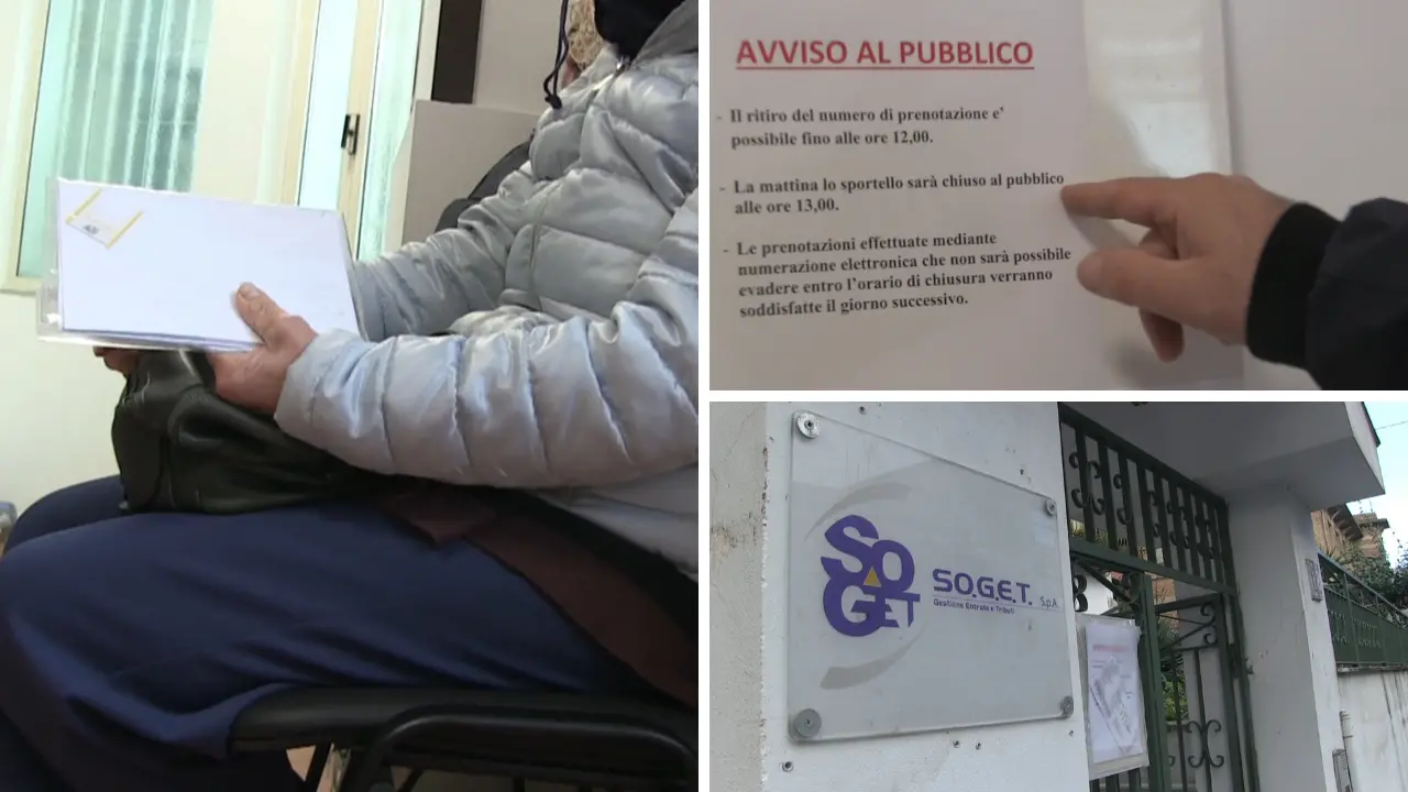 In fila per prenotare il posto in… fila: attese interminabili nella sede della Soget dove si pagano i tributi comunali di Vibo