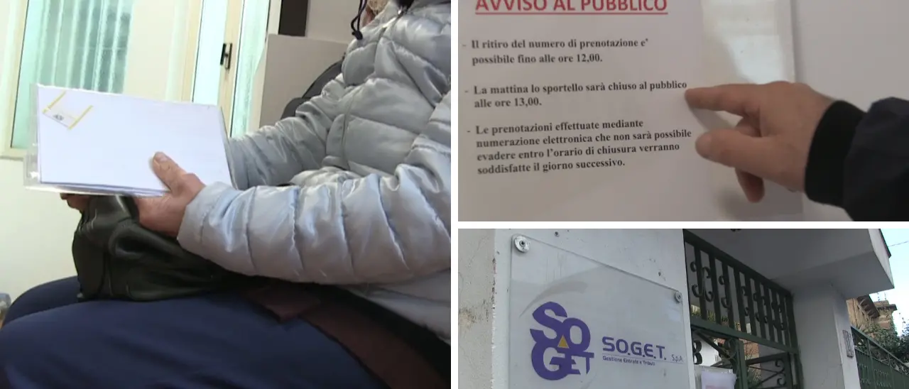 In fila per prenotare il posto in… fila: attese interminabili nella sede della Soget dove si pagano i tributi comunali di Vibo