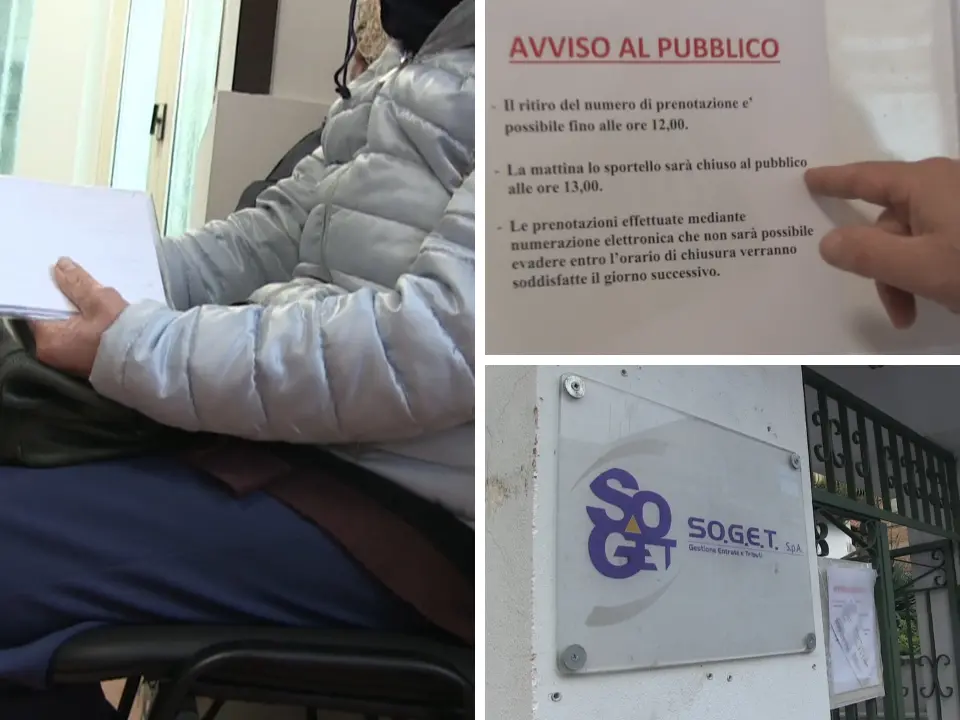 In fila per prenotare il posto in… fila: attese interminabili nella sede della Soget dove si pagano i tributi comunali di Vibo