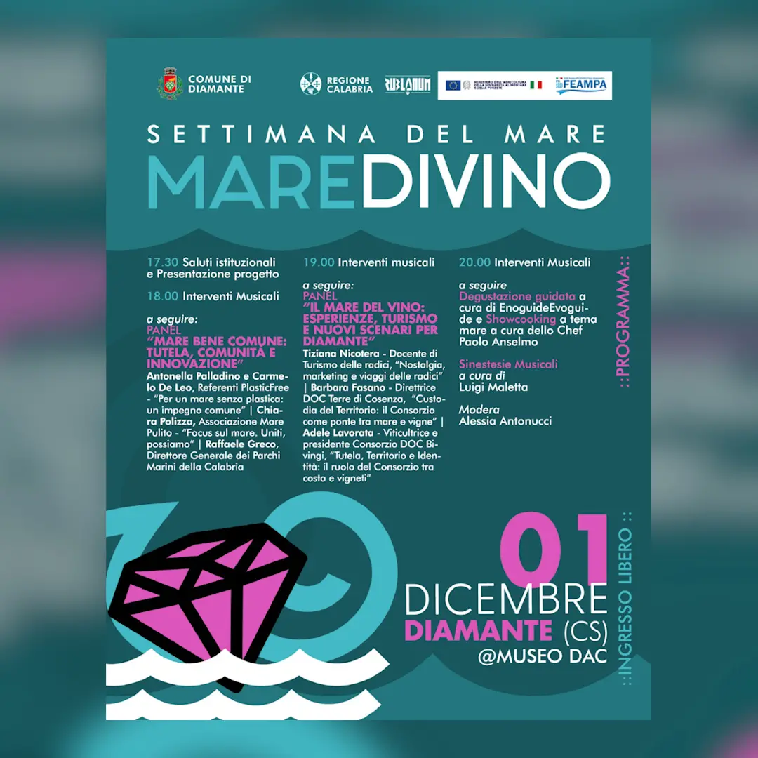Diamante celebra il legame tra mare, cultura e territorio: il 1° dicembre arriva\u00A0l’evento\u00A0“Mare Divino”\n