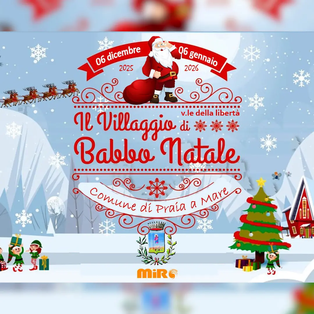 Praia a Mare si prepara al Natale:\u00A0il prossimo 6 dicembre torna il Villaggio di Babbo Natale\n