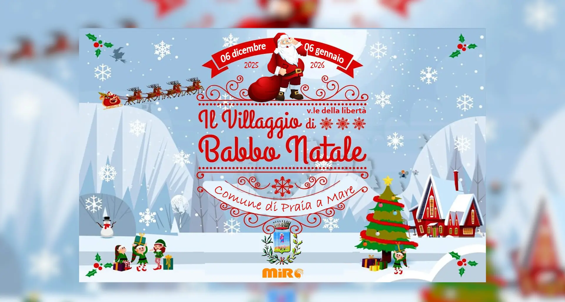 Praia a Mare si prepara al Natale:\u00A0il prossimo 6 dicembre torna il Villaggio di Babbo Natale\n
