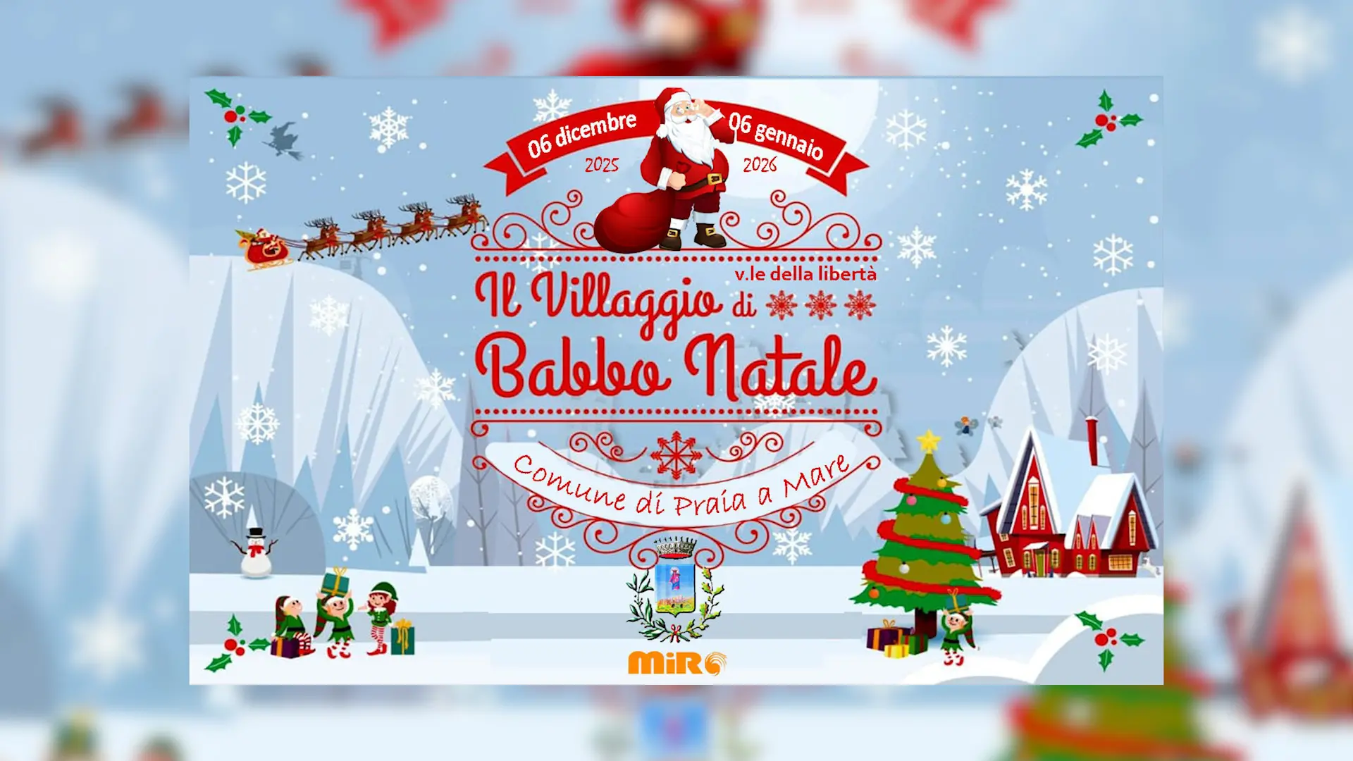 Praia a Mare si prepara al Natale:\u00A0il prossimo 6 dicembre torna il Villaggio di Babbo Natale\n