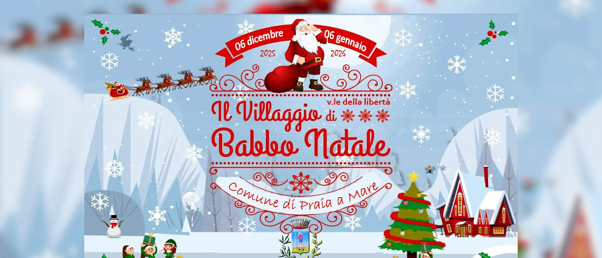 Praia a Mare si prepara al Natale:\u00A0il prossimo 6 dicembre torna il Villaggio di Babbo Natale\n