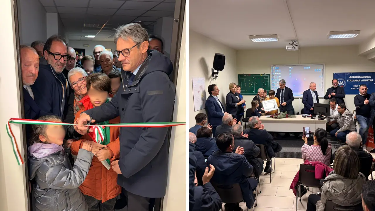 Una casa per il calcio vibonese: taglio del nastro per la sede della Lega nazionale dilettanti intitolata ad Angelo Ceravolo\n