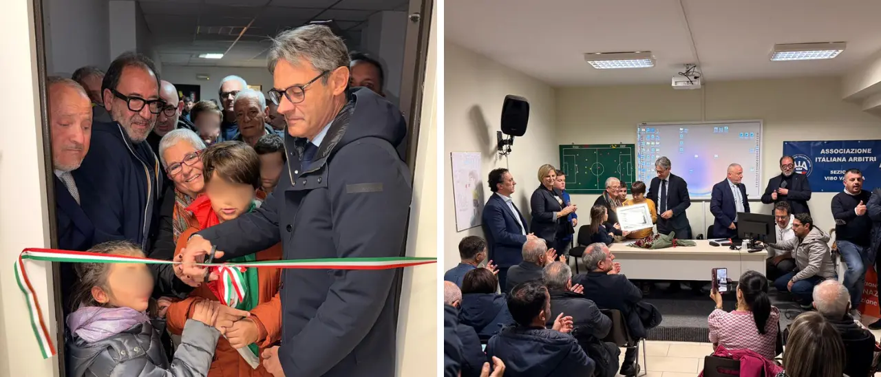 Una casa per il calcio vibonese: taglio del nastro per la sede della Lega nazionale dilettanti intitolata ad Angelo Ceravolo\n
