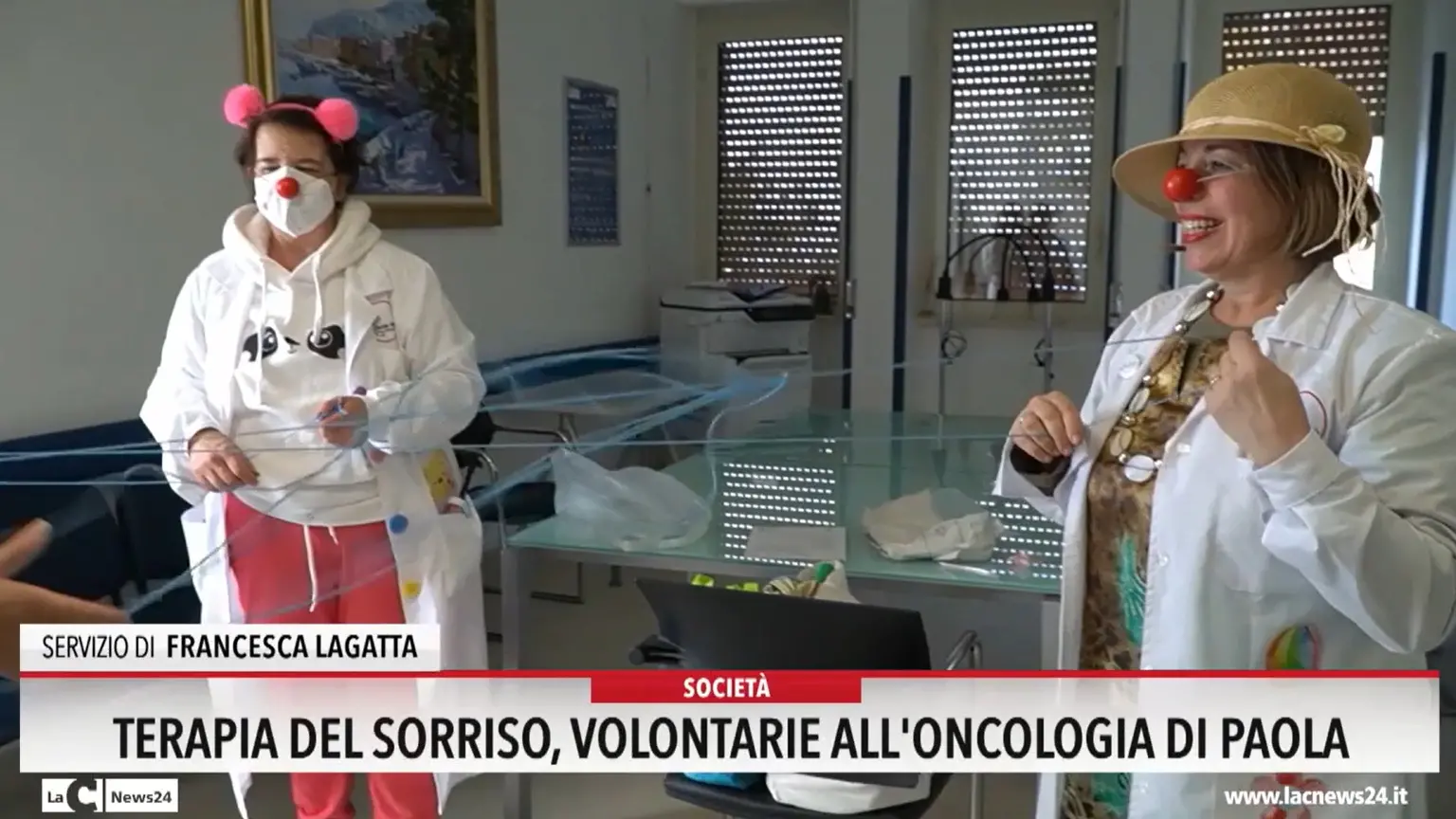 Terapie del sorriso, volontarie all'oncologia di Paola