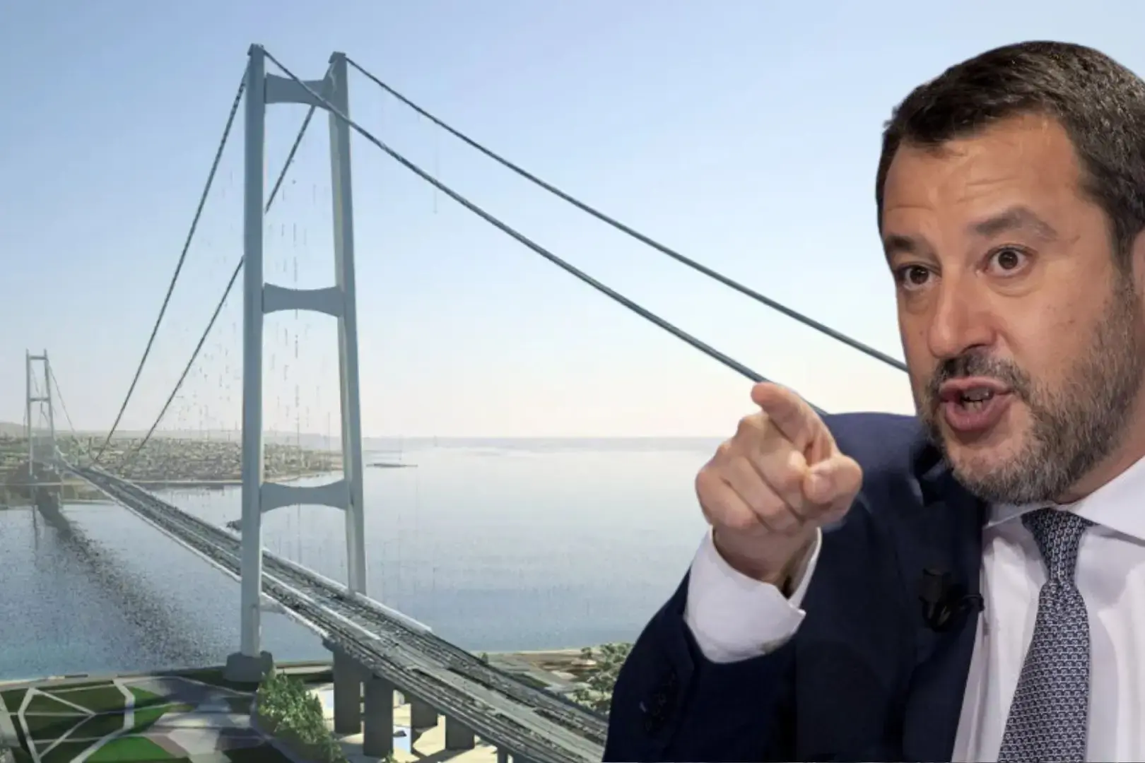 Salvini “risponde” ai No Ponte: «I cantieri\u00A0apriranno nel 2026, in Calabria e Sicilia 45 miliardi in opere pubbliche»\n
