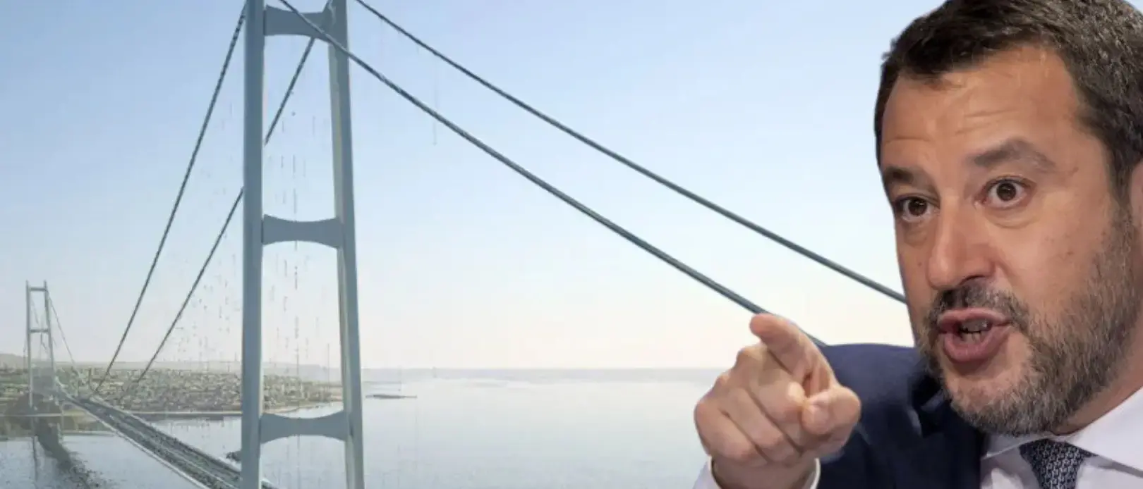 Salvini “risponde” ai No Ponte: «I cantieri\u00A0apriranno nel 2026, in Calabria e Sicilia 45 miliardi in opere pubbliche»\n