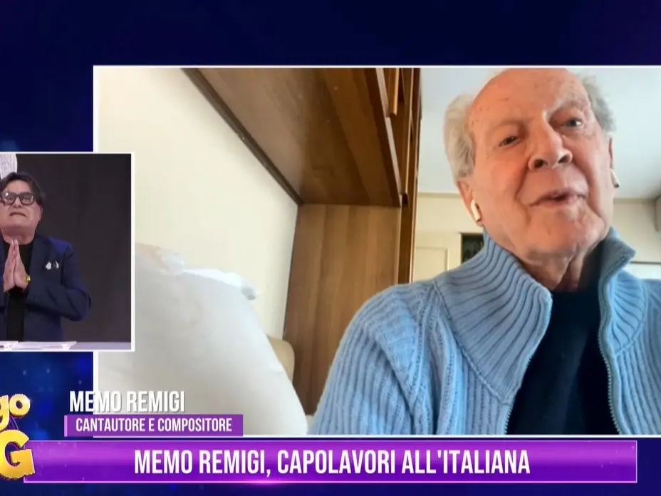 Memo Remigi tra musica, ricordi ed emozioni: il cantautore e compositore ospite di Vengo dopo il tg