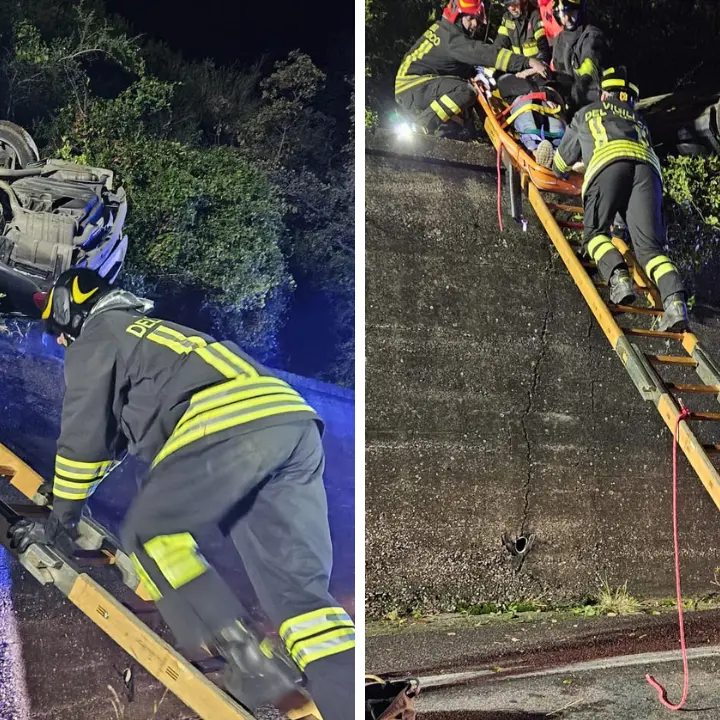 Auto precipita in un burrone a Vibo, ferito un giovane