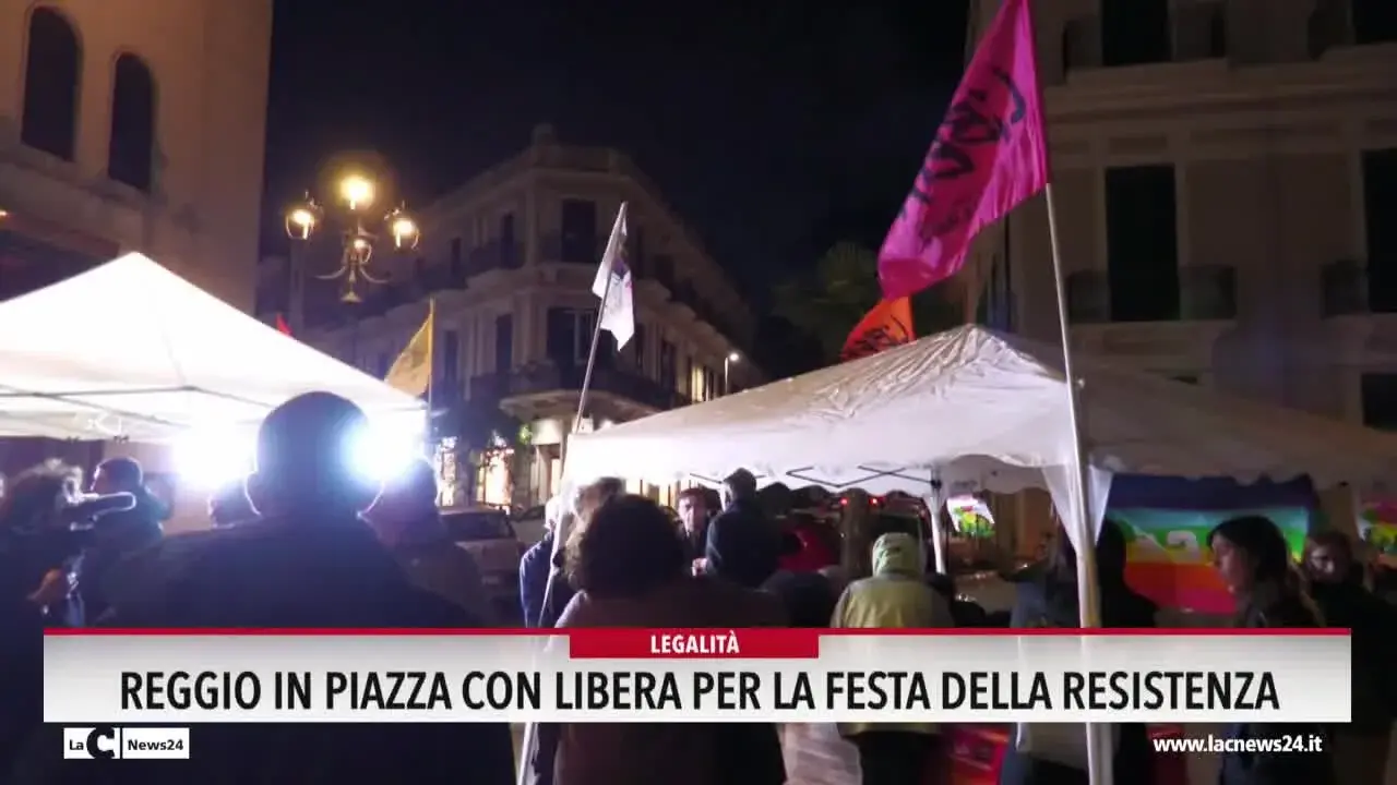 Reggio, in piazza con libera per la festa della resistenza