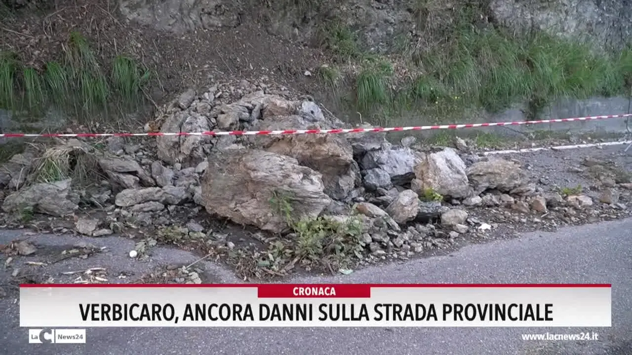 Verbicaro, ancora danni sulla strada provinciale