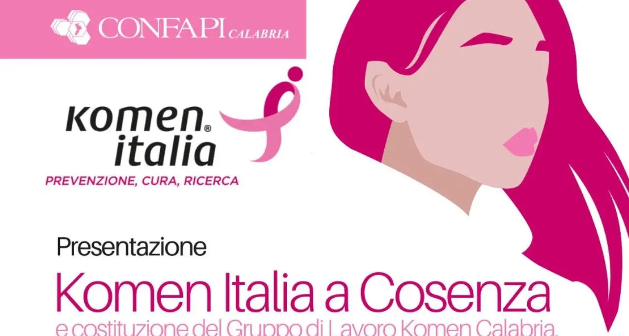 Confapi Calabria e Komen Italia insieme per la prevenzione: nasce a Cosenza il gruppo di lavoro Komen Calabria\n