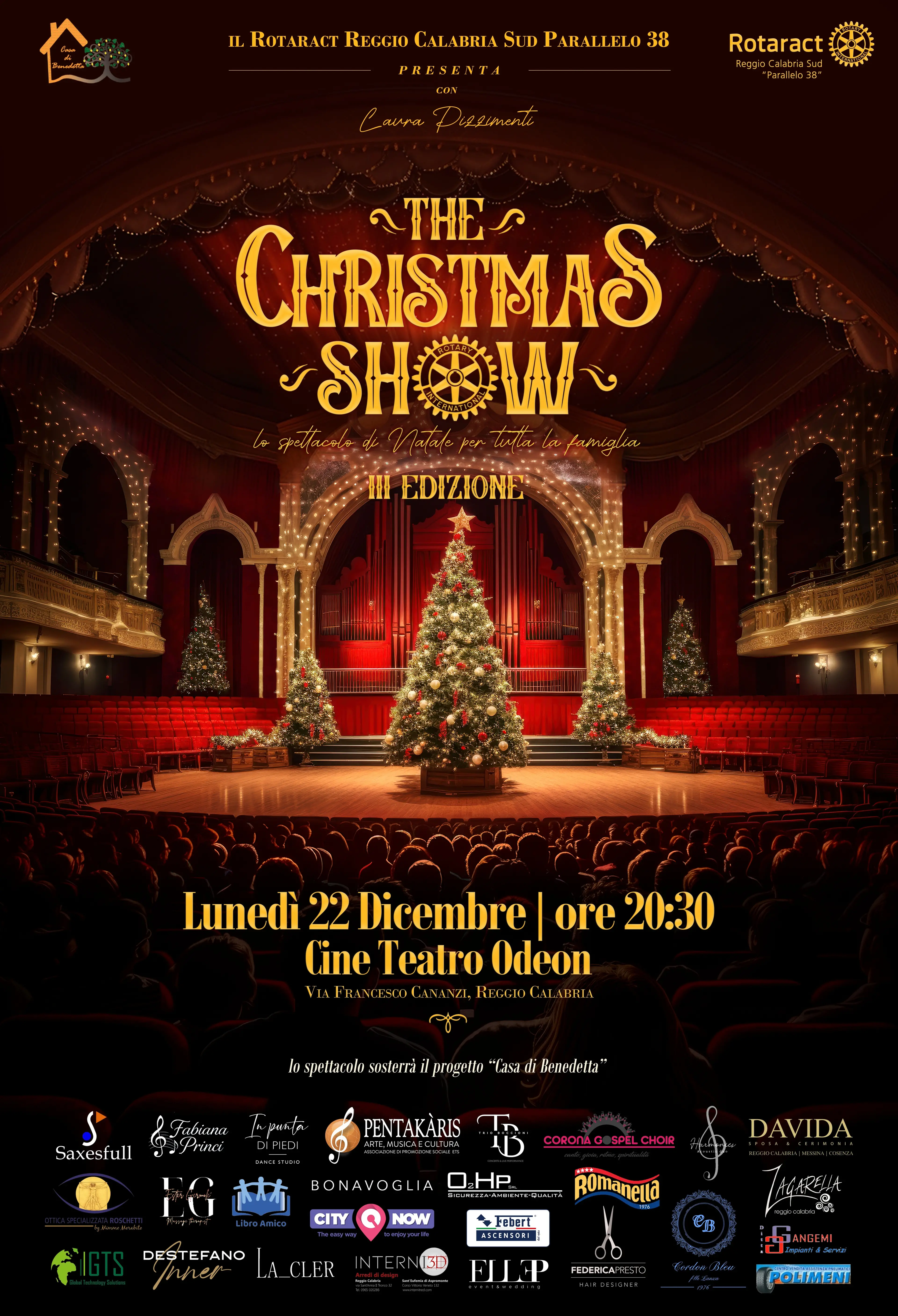 Reggio, Rotaract presenta il ‘The Christmas show’, evento benefico per la Casa di Benedetta\n