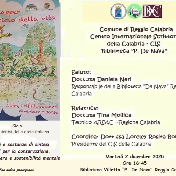 Reggio, il Cis della Calabria\u00A0propone una serie di incontri sugli alimenti nutritivi della dieta italiana\n