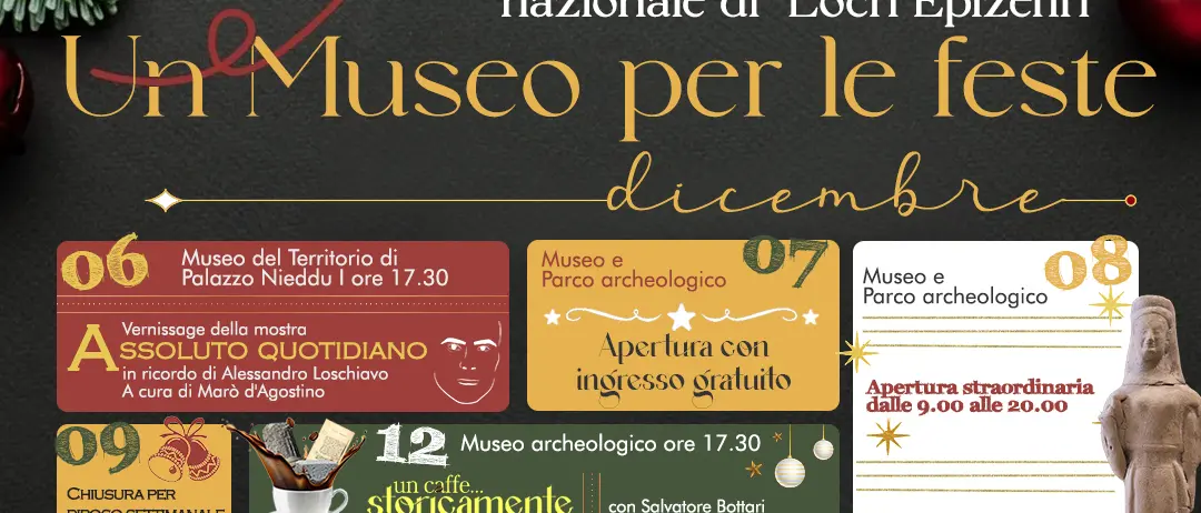Un Museo per le feste. I prossimi appuntamenti a Locri Epizefiri\n