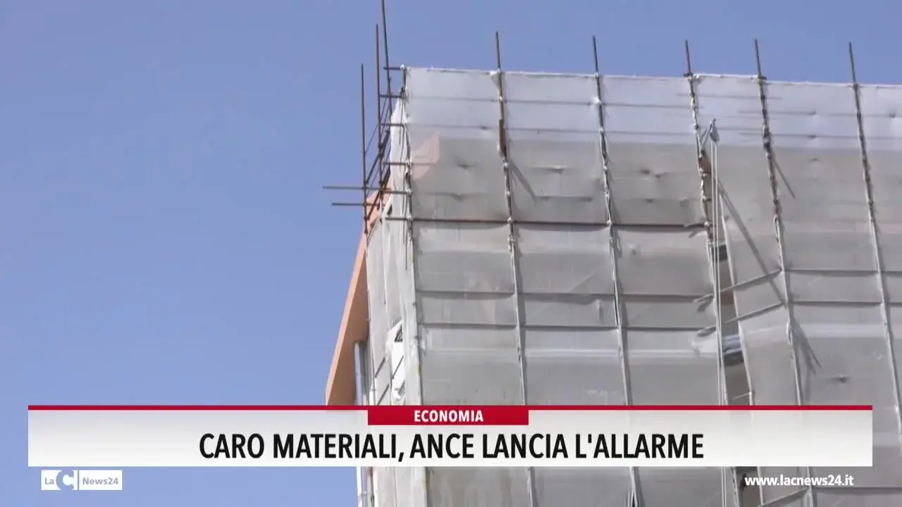 Caro materiali, Ance lancia l'allarme