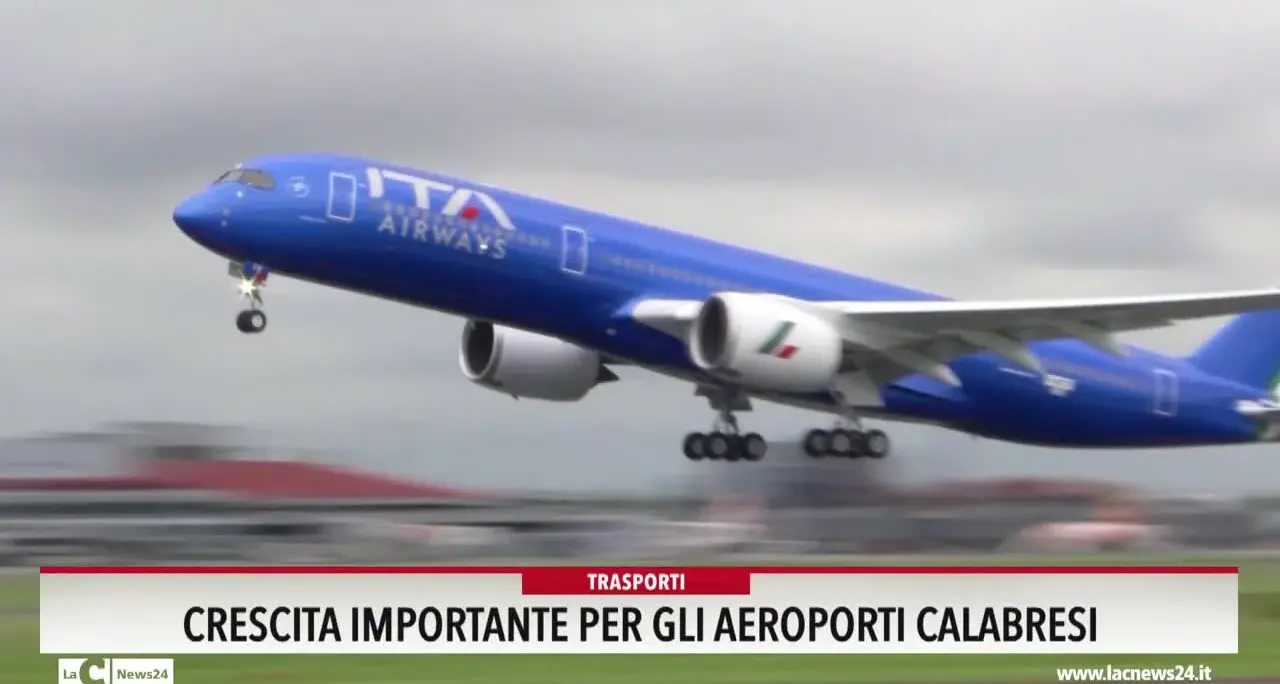 Crescita importante per gli aeroporti calabresi
