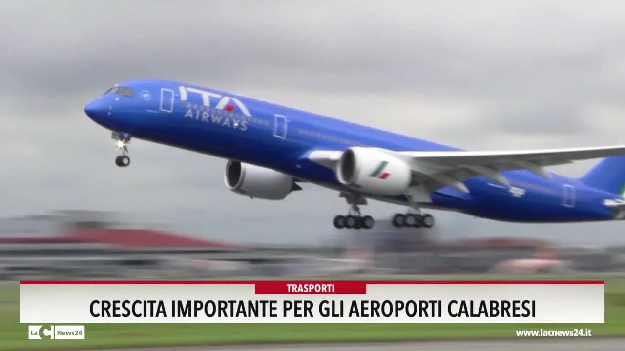 Crescita importante per gli aeroporti calabresi