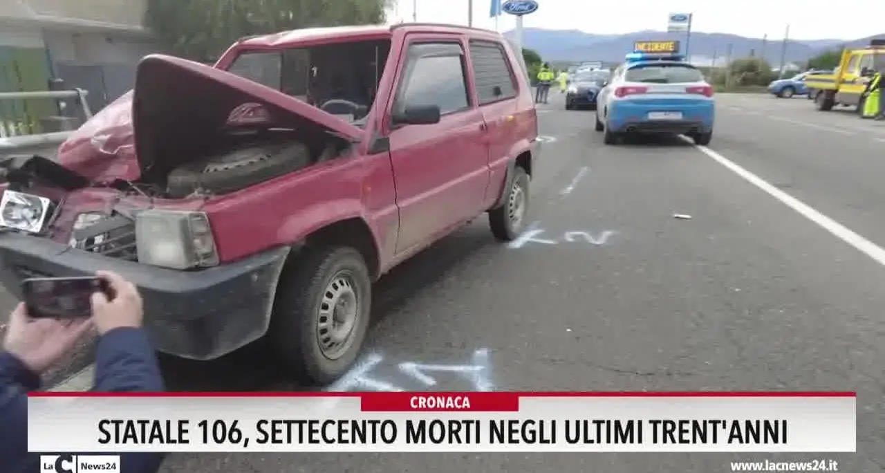 Statale 106, settecento morti negli ultimi trent'anni