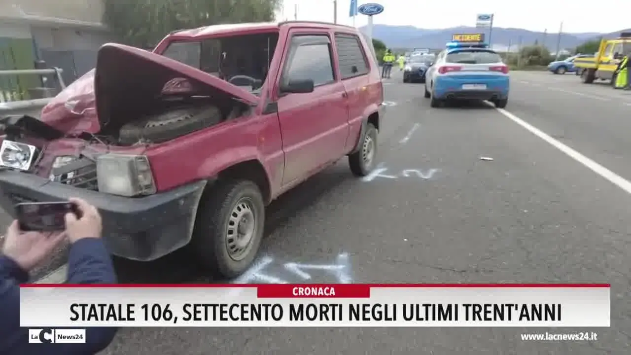Statale 106, settecento morti negli ultimi trent'anni