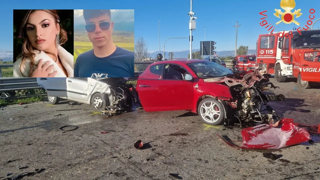 Ventenni morti nell’incidente sulla Statale 106, domani i funerali di Chiara e Antonio. Proclamato il lutto cittadino a Cassano\n