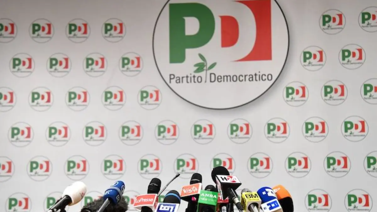 Microphones are set on a table before a press conference of former Prime Minister and leader of the Democratic Party (PD), Matteo Renzi, a day after Italy\\'s general elections on March 5, 2018 at the PD headquarters in Rome. The centre-left coalition led by Renzi\\'s Democratic Party (PD), in power going into the elections, is set to pick up just 23.6 percent of the vote in Sunday\\'s election, down on the last polling figures allowed before the election and a huge blow to the PD\\'s chances of being part of the next government. / AFP PHOTO / Alberto PIZZOLI (Photo credit should read ALBERTO PIZZOLI/AFP/Getty Images) , AFP/Getty Images