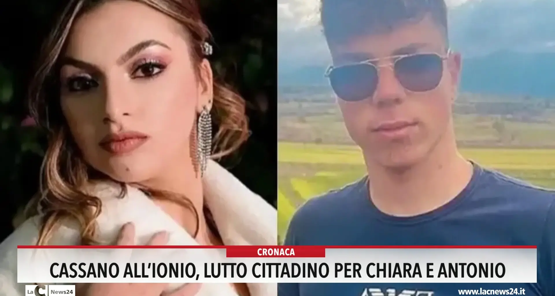 Cassano all'Ionio, lutto cittadino per Chiara e Antonio