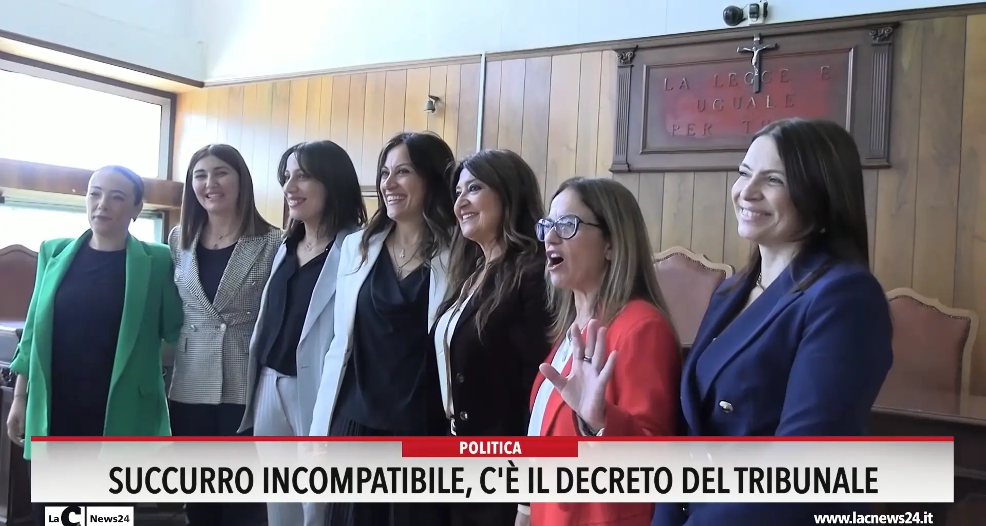 Succurro incompatibile, c'è il decreto del tribunale