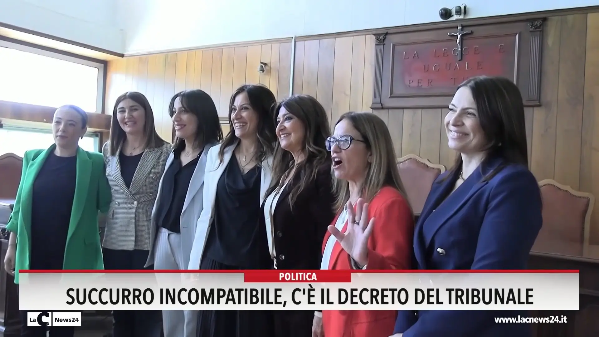 Succurro incompatibile, c'è il decreto del tribunale