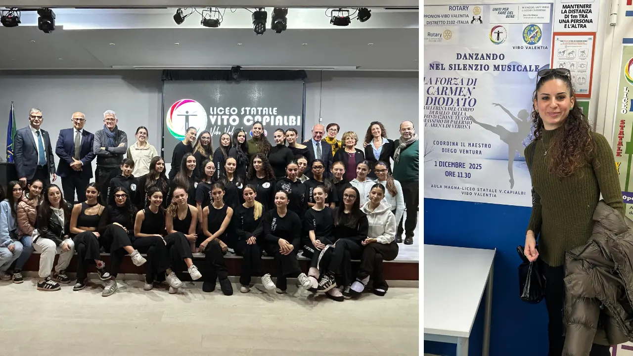 Vibo, la testimonianza della ballerina sorda Carmen Diodato emoziona gli studenti del liceo Capialbi\n