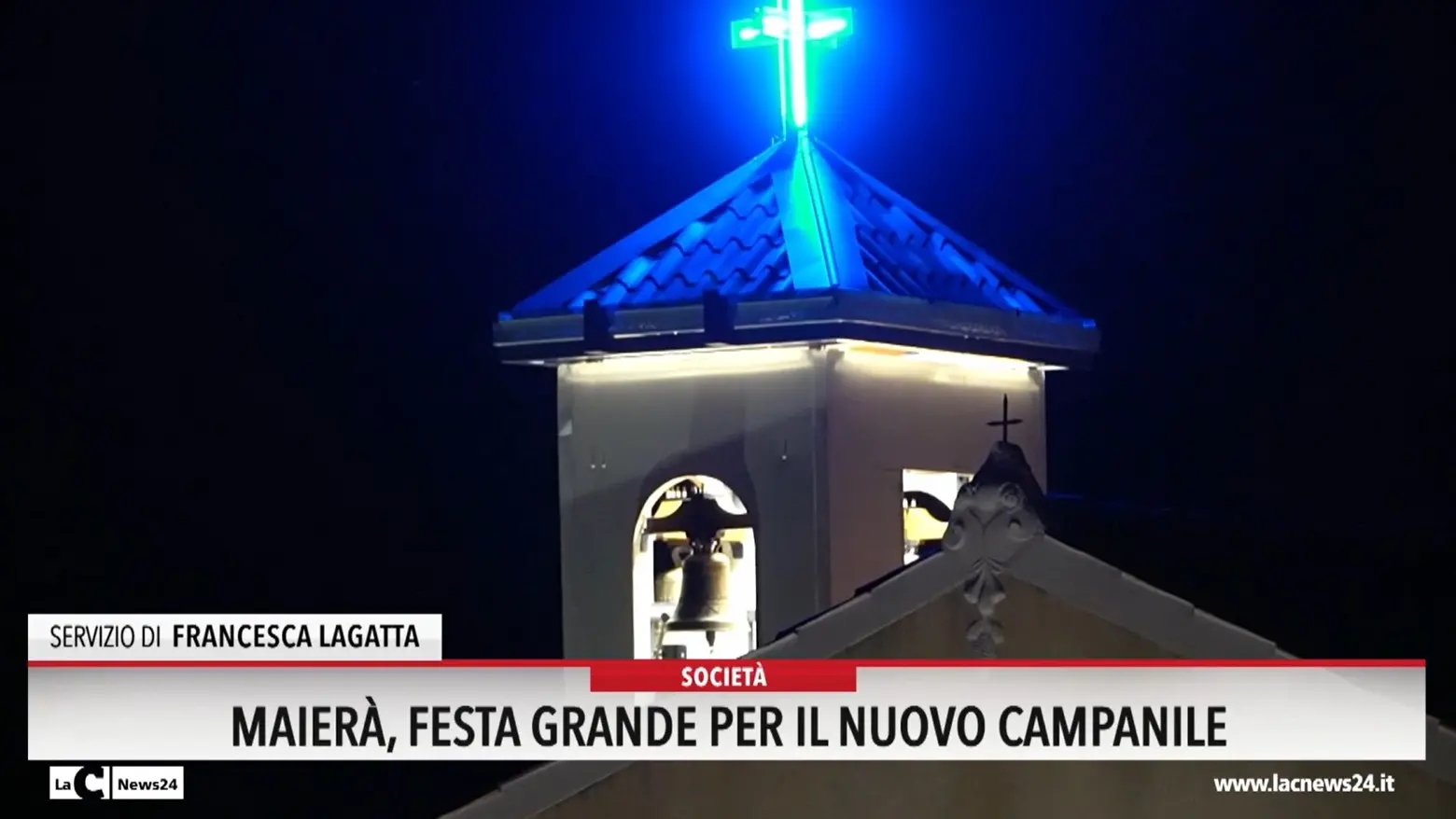 Maierà, festa grande per il nuovo campanile