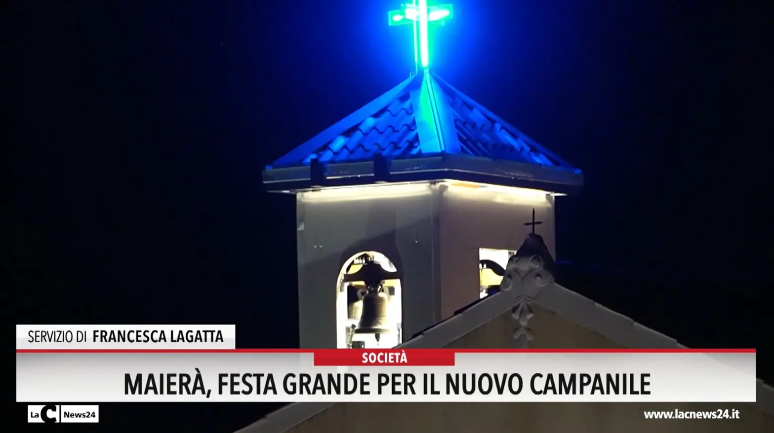 Maierà, festa grande per il nuovo campanile