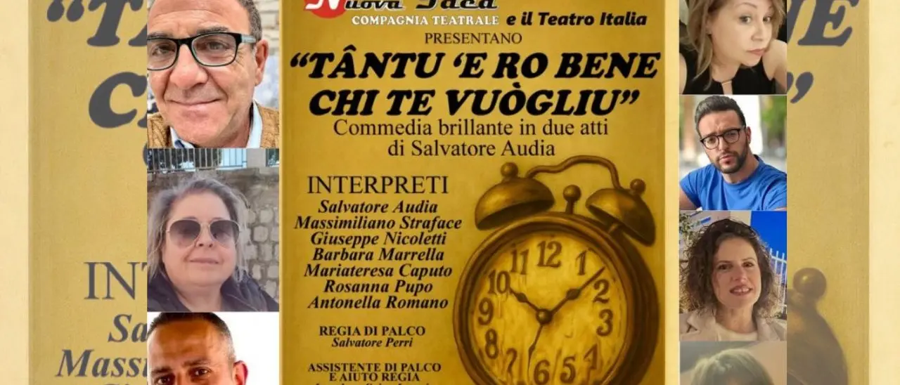 Teatro, a San Giovanni in Fiore tutto pronto per “Tantu ‘e ro bene chi te vuogliu” della Compagnia Nuova Idea\n