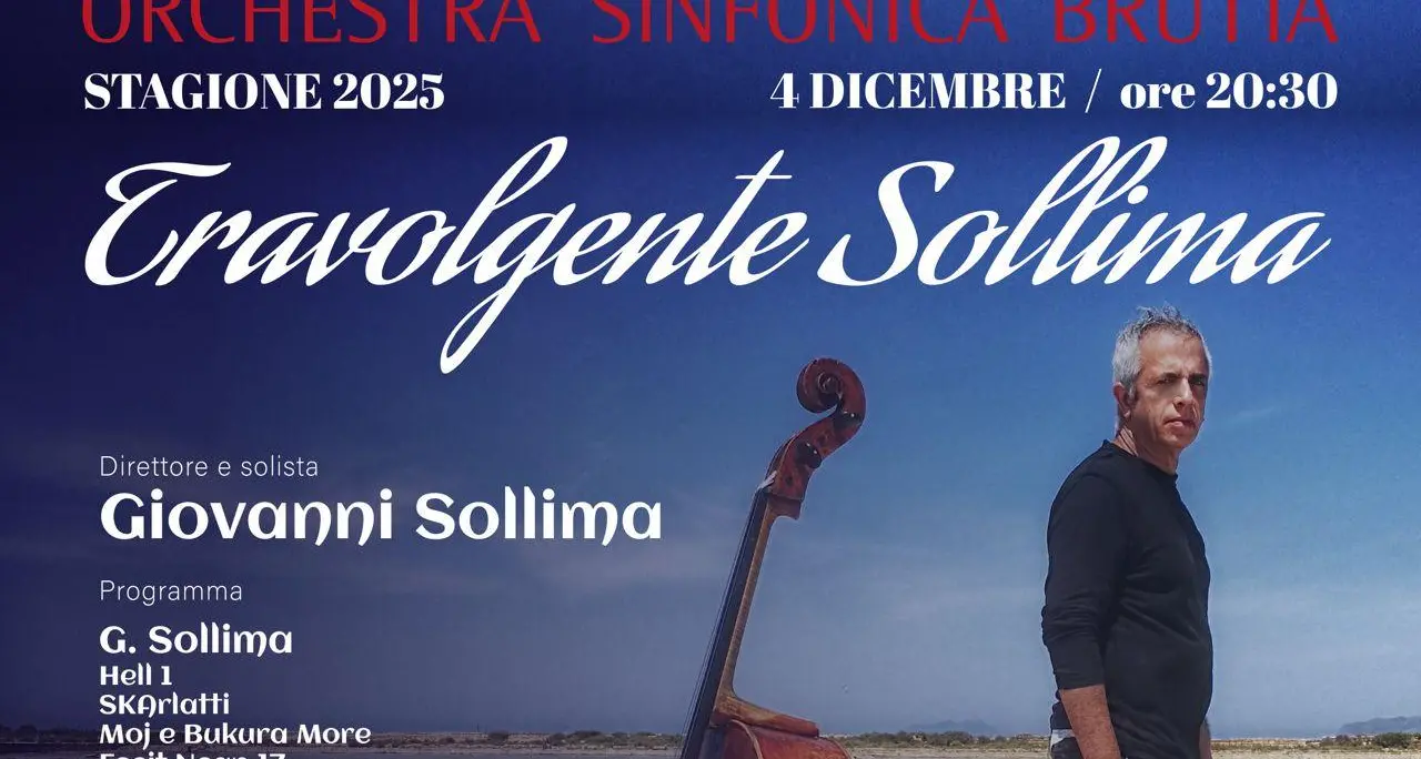 Giovanni Sollima incanta Cosenza con l’Orchestra Brutia al Rendano\n