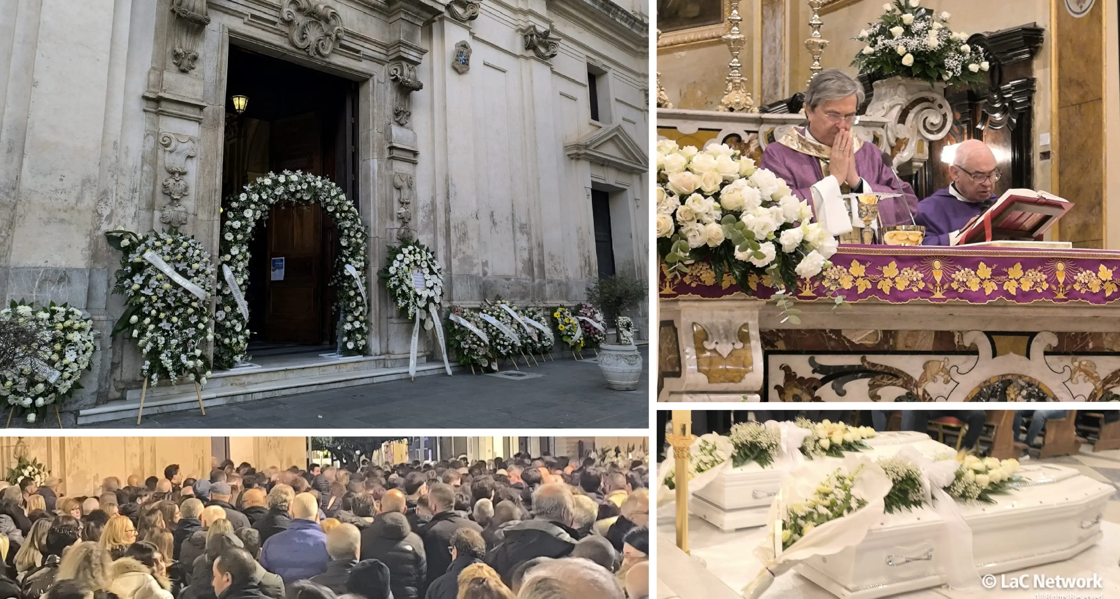 Morti in un incidente sulla 106, a Cassano l’addio a Chiara e Antonio. Il vescovo: «Non ci sono parole, dolore\u00A0indicibile»\n