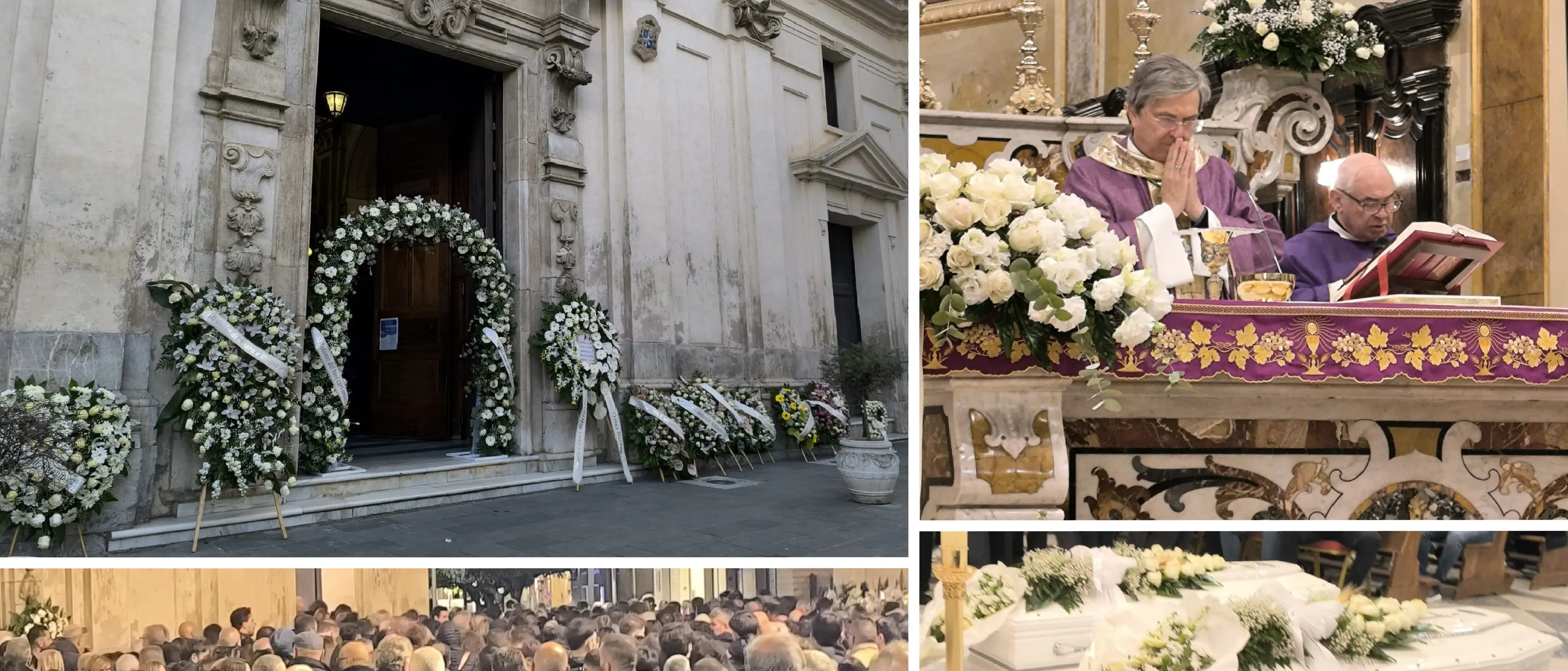 Morti in un incidente sulla 106, a Cassano l’addio a Chiara e Antonio. Il vescovo: «Non ci sono parole, dolore\u00A0indicibile»\n