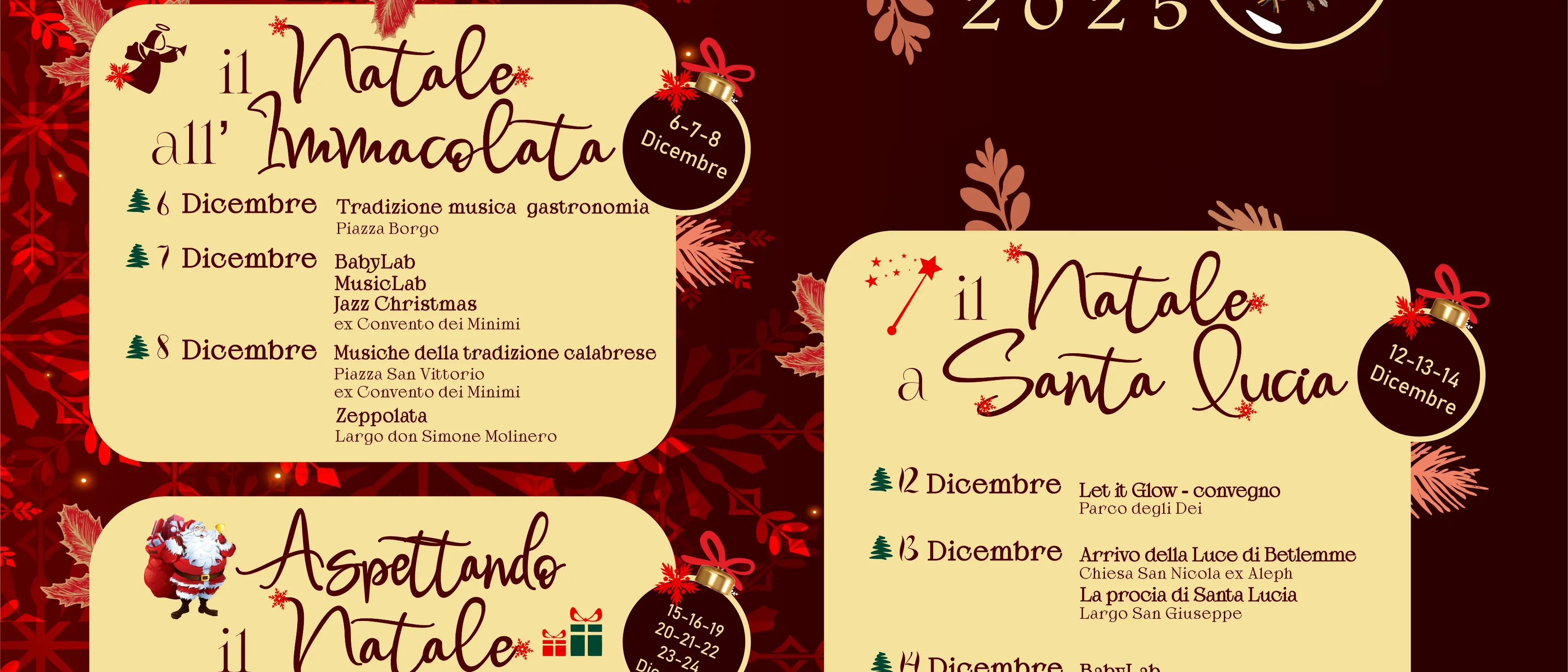 Dal 6 dicembre si inaugura il programma “Natale a Roccella 2025”\n