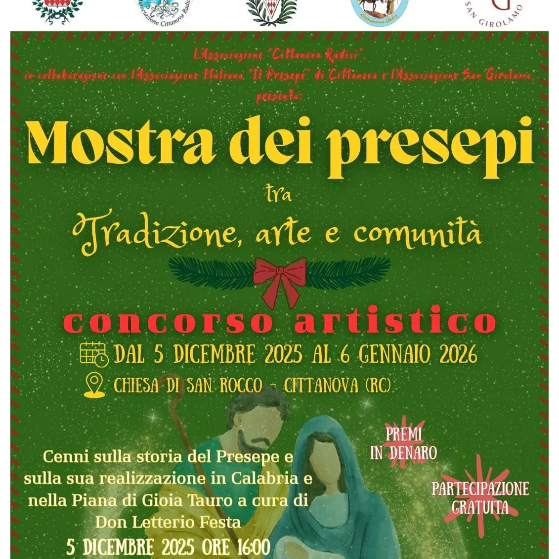 Tradizione, arte e comunità: la mostra dei presepi di Cittanova apre il 5 dicembre\n